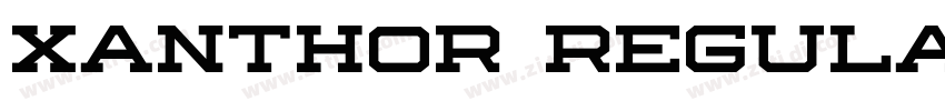 Xanthor Regular字体转换 Xanthor Regular字体转换